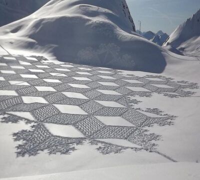 Finlandia snow art