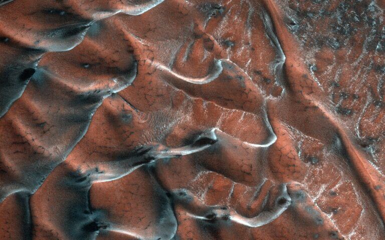 marte, dune gelate, mro