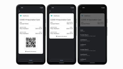 Covid-19 Google android tessera vaccini