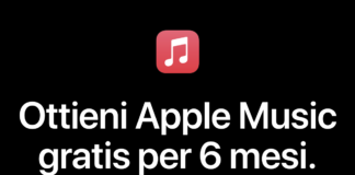 Apple Music 6 mesi gratis