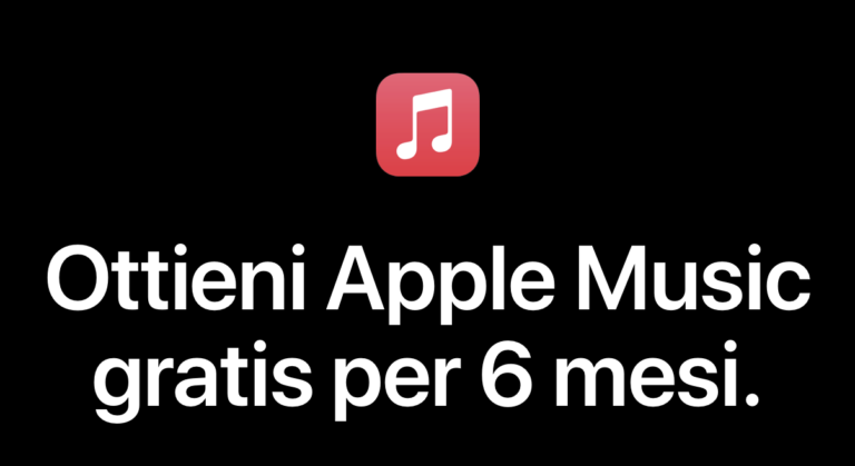 Apple Music 6 mesi gratis