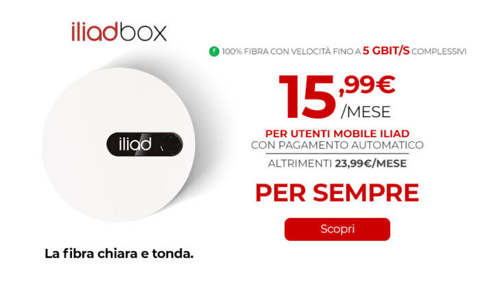 Iliad Fibra offerta