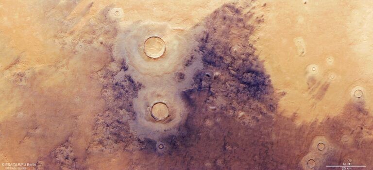 marte strutture ghiacciate individuate dal mars express dell'ESA