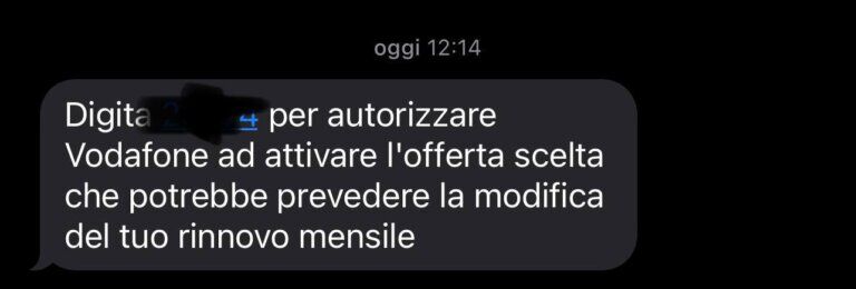 La truffa del finto operatore Vodafone e dell’offerta su 5G