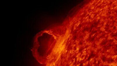 tempeste solari buco nel sole