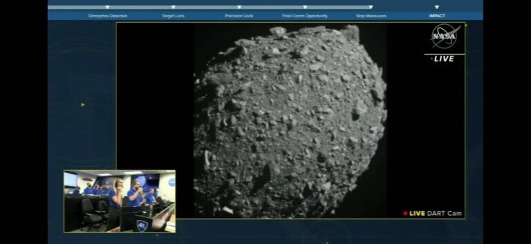 Successo per la missione DART: l’asteroide ha cambiato orbita