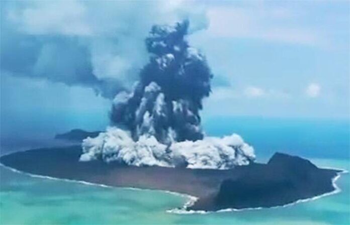 Tonga eruzione riscaldamento globale