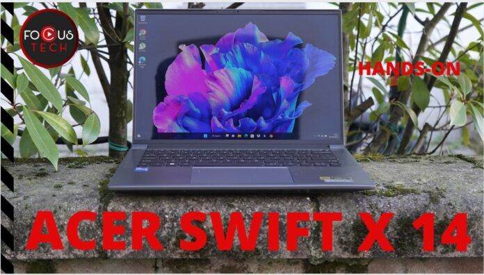 Acer Swift X 14: hands-on del notebook con display OLED