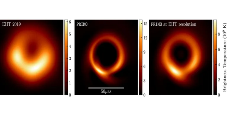 L’intelligenza artificiale ridisegna la prima immagine di un buco nero