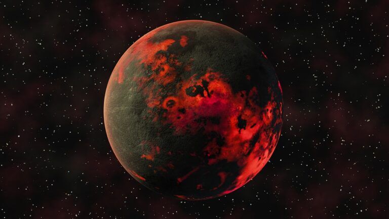 esopianeta vulcanico dove per metà è sempre giorno e nell'altra metà è sempre notte