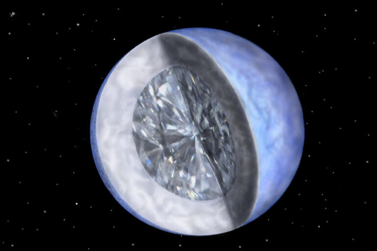 Scoperta una stella che si sta trasformando in un diamante cosmico