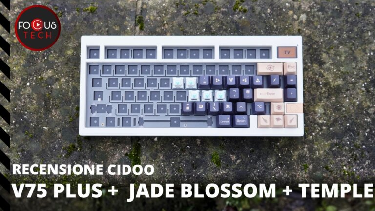 Recensione CIDOO V75 Plus + switch Jade Blossom + keycaps Temple: una tastiera di qualità