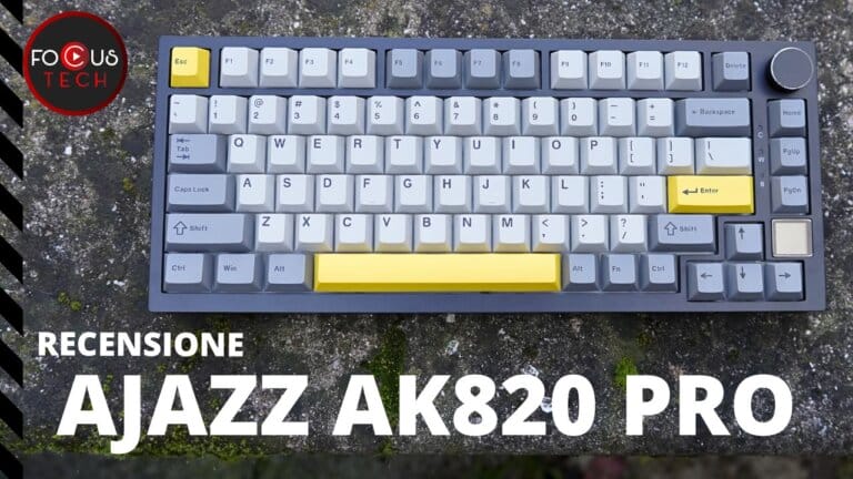 Recensione Ajazz AK820 Pro - tastiera meccanica versatile e economica