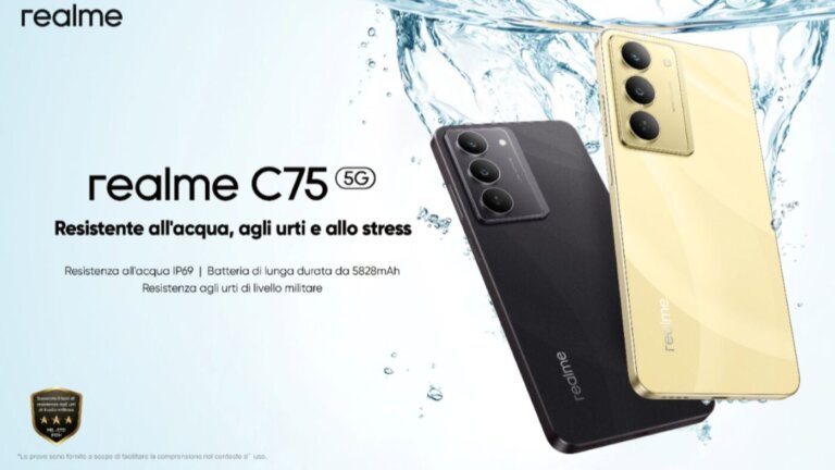 Realme C75 5G debutta in Italia: hardware avanzato e connettività 5G