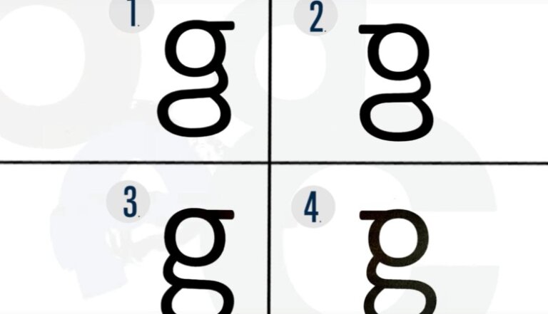 La maggior parte delle persone non sa disegnare la lettera “g” stampata