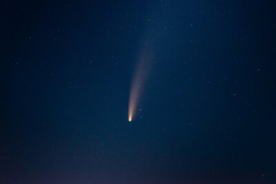 cometa, inverno, terra