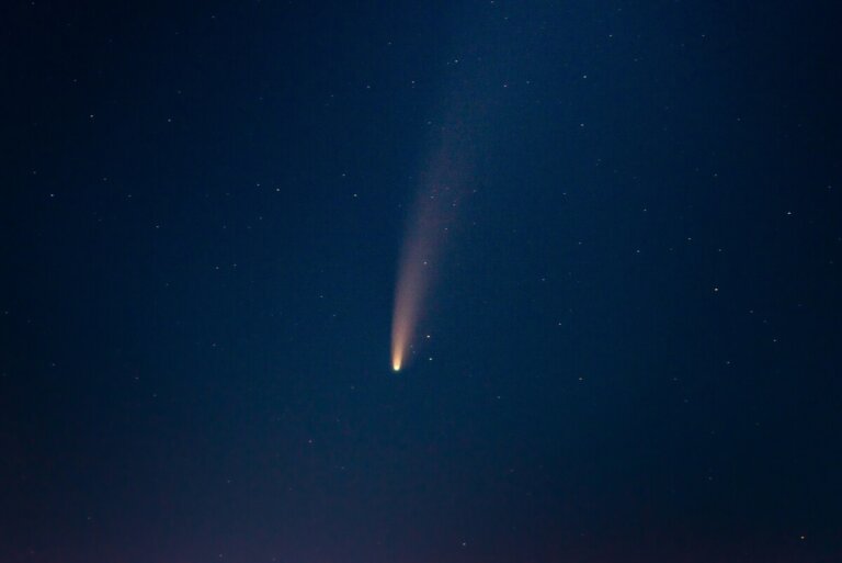 cometa, inverno, terra