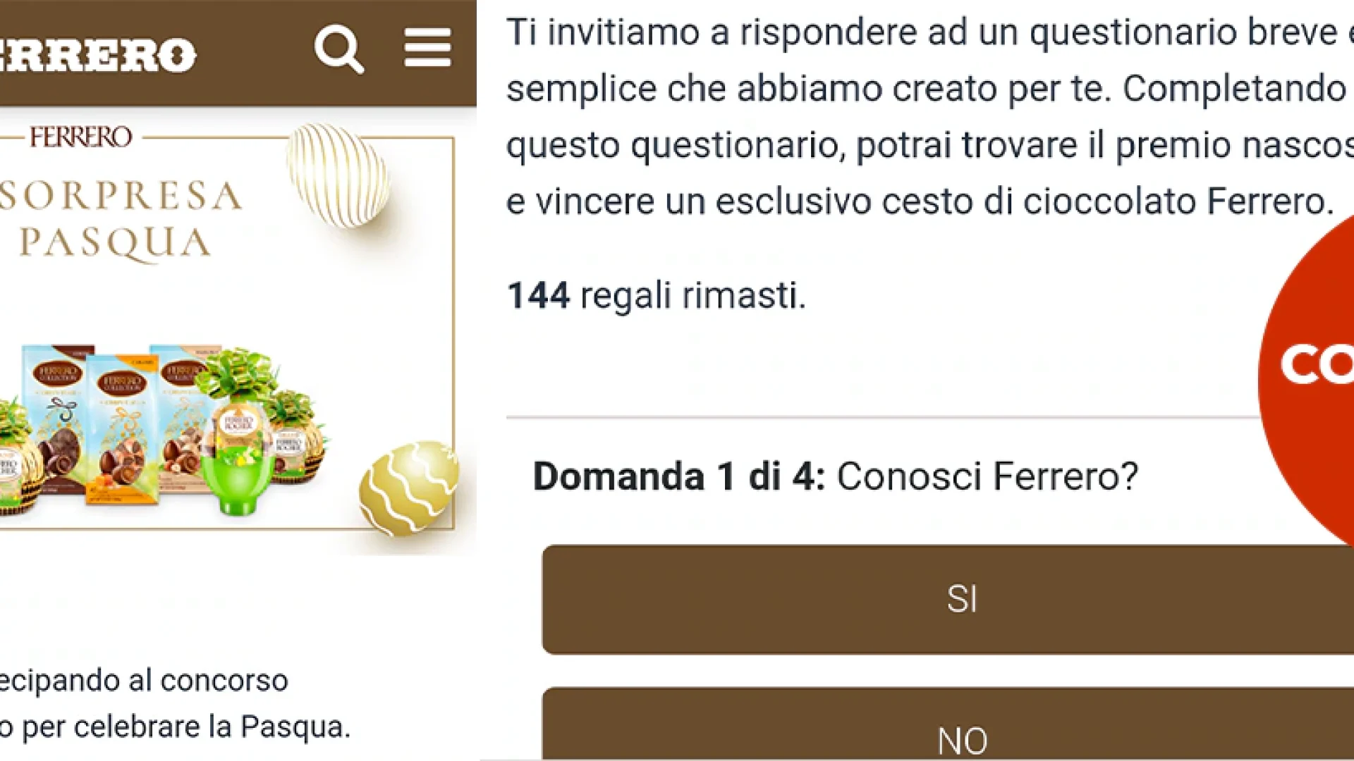 Truffa falso concorso Ferrero Pasqua
