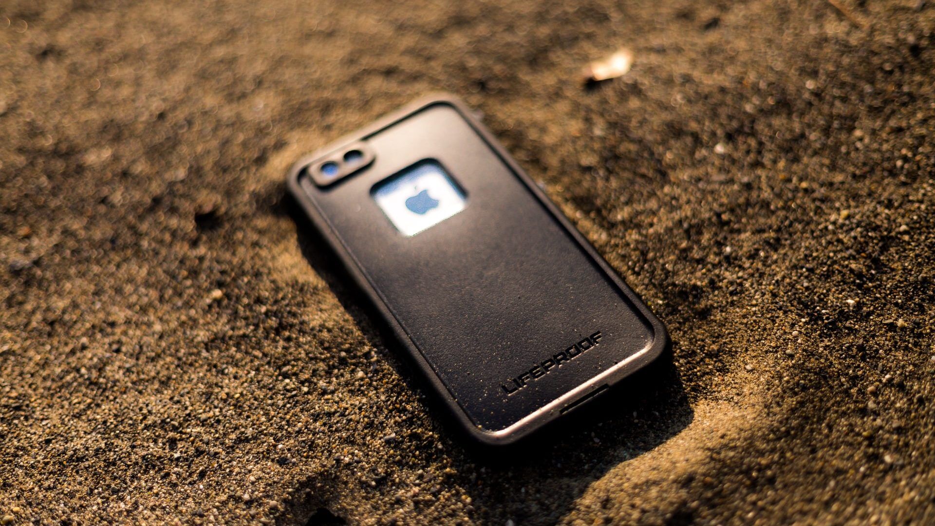 Smartphone sabbia